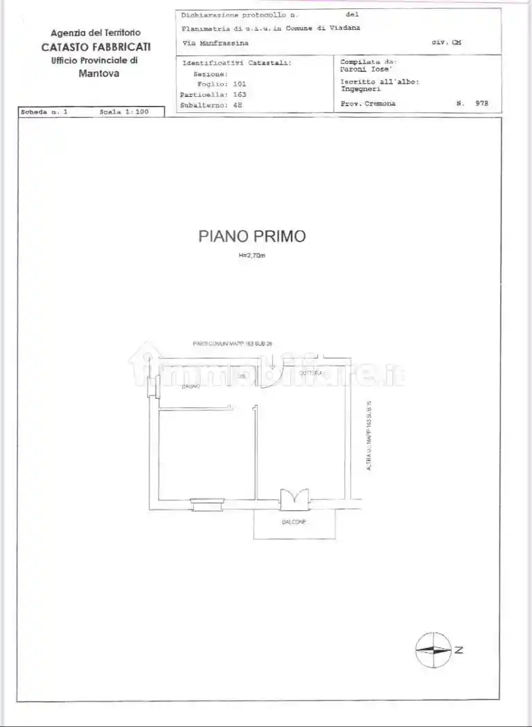 Appartamento in vendita a Viadana