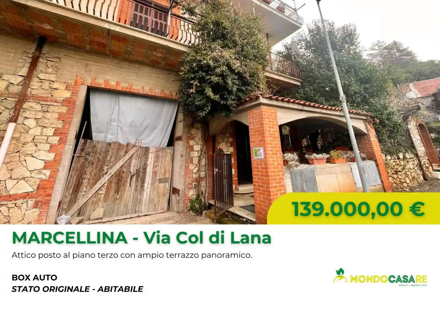 Attico - Mansarda in vendita a Marcellina