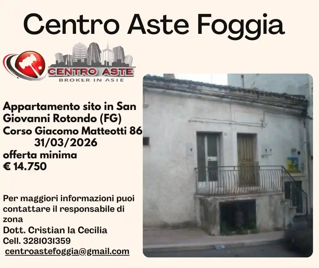 Appartamento in vendita a San Giovanni Rotondo
