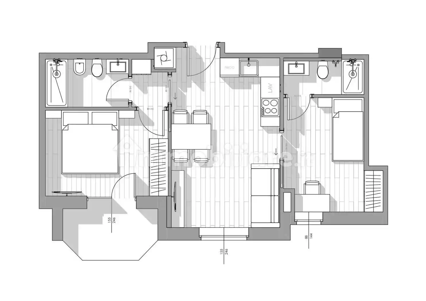 Appartamento in affitto a Milano