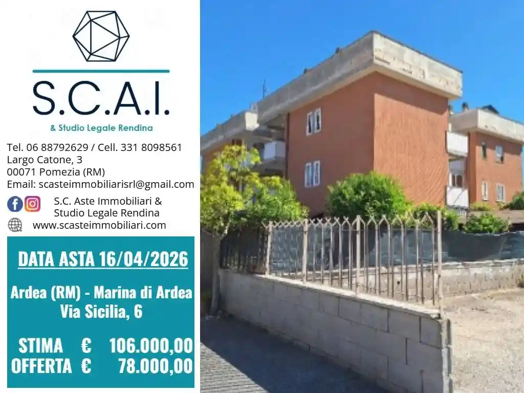 Appartamento in vendita a Ardea