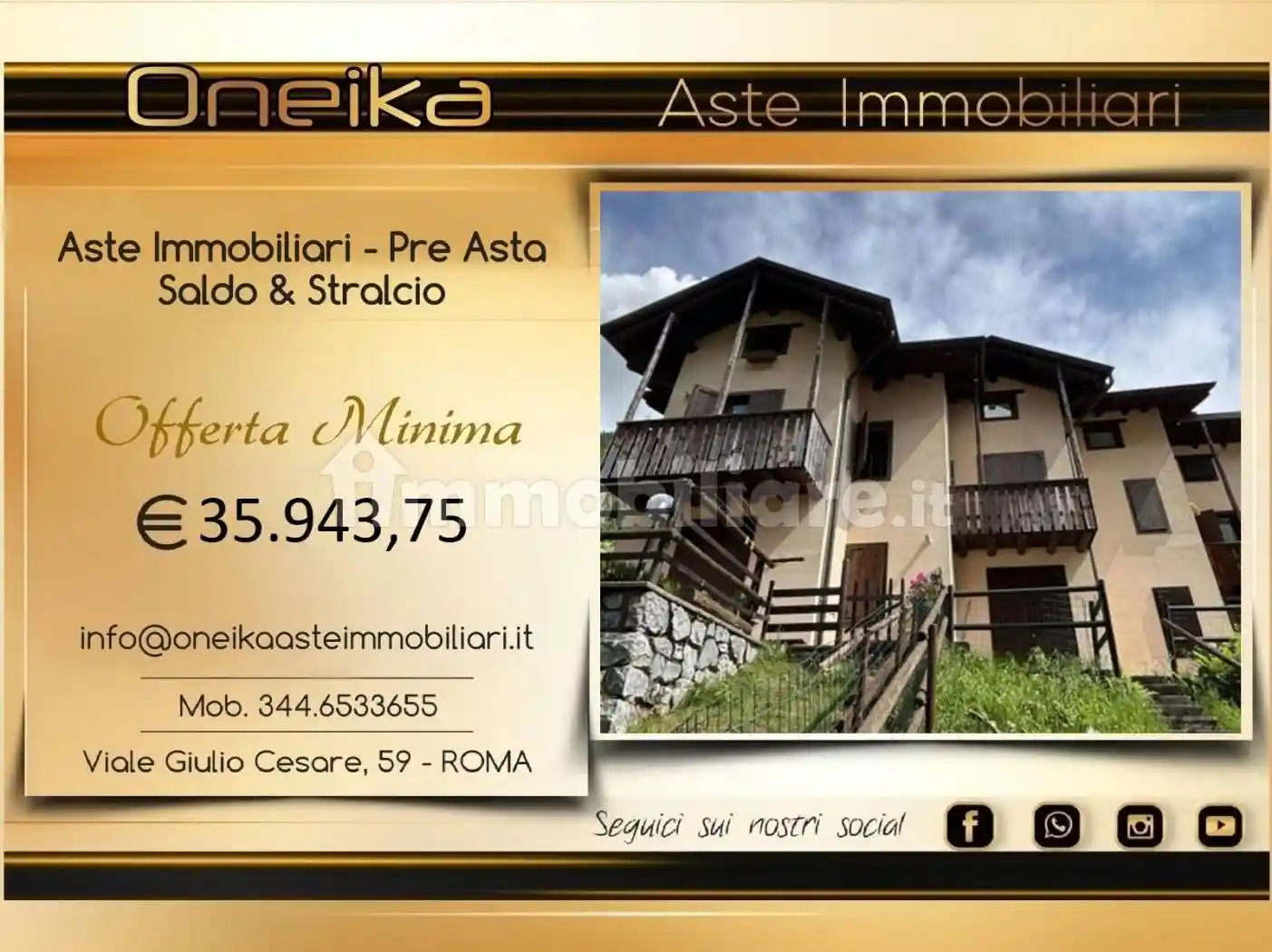 Appartamento in vendita a Valbondione