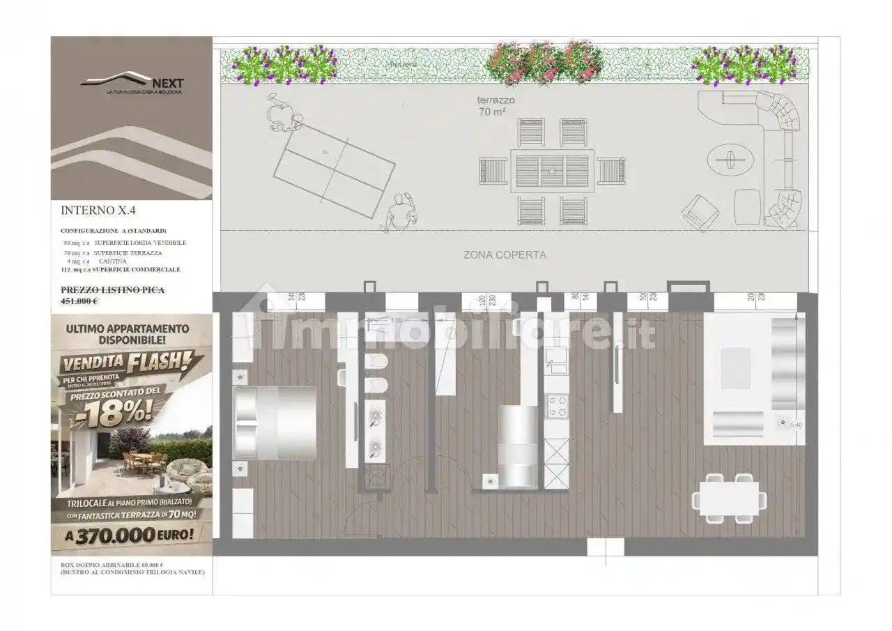 Appartamento in vendita a Bologna