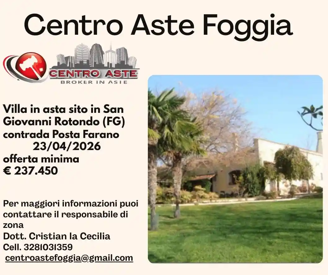 Villa in vendita a San Giovanni Rotondo