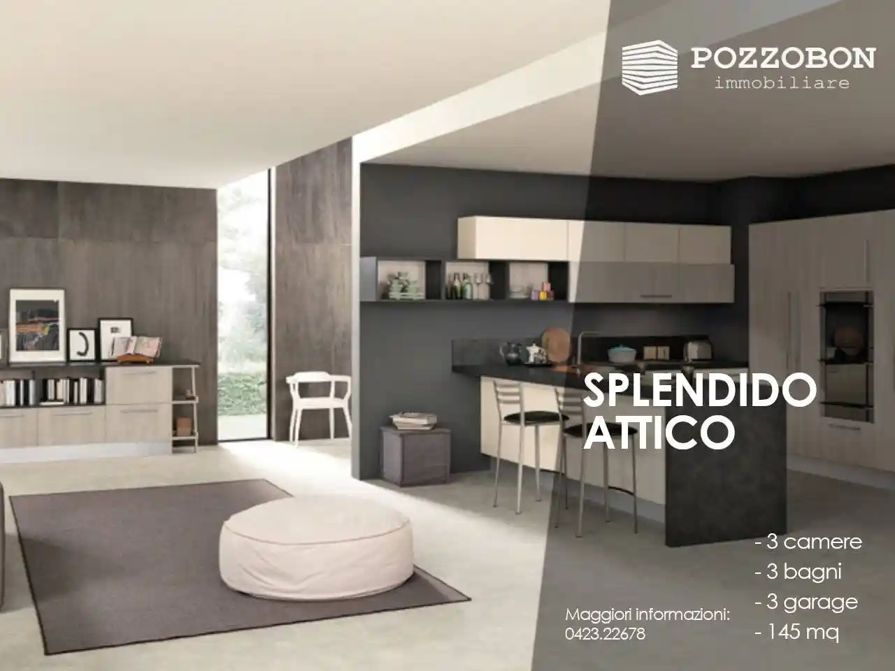 Attico - Mansarda in vendita a Montebelluna