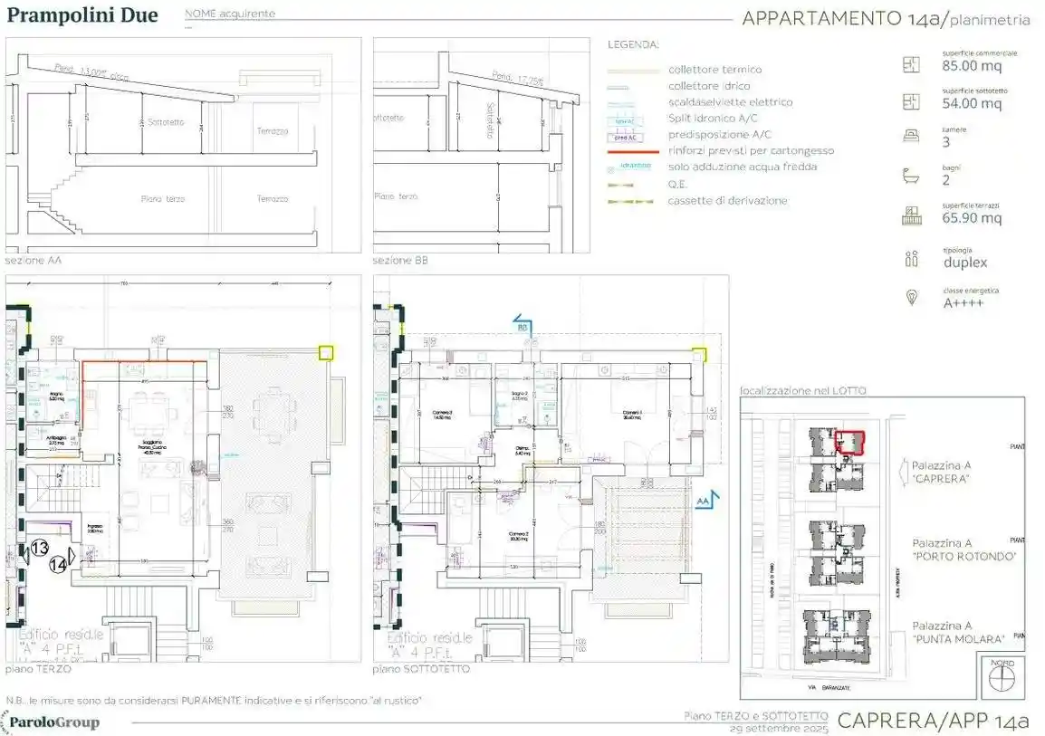 Attico - Mansarda in vendita a Novate Milanese