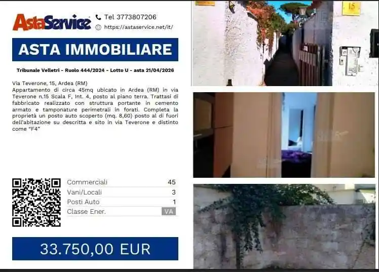 Appartamento in vendita a Ardea