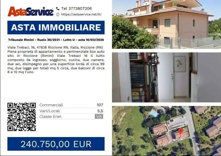 Appartamento in vendita a Riccione