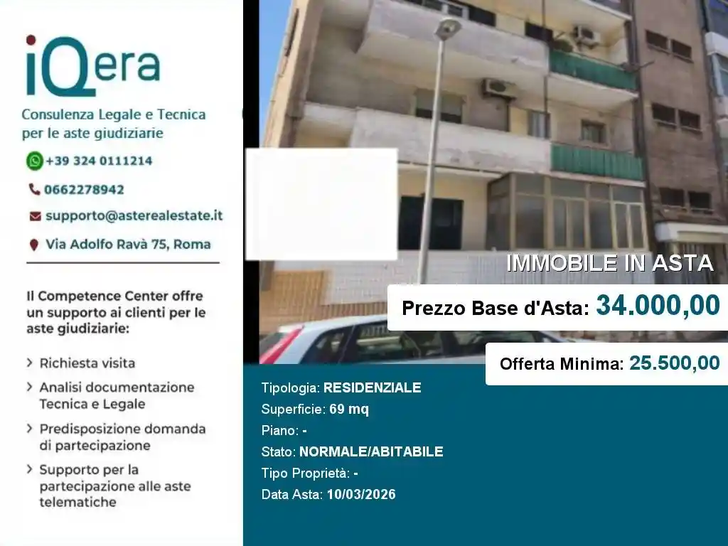 Appartamento in vendita a Taranto