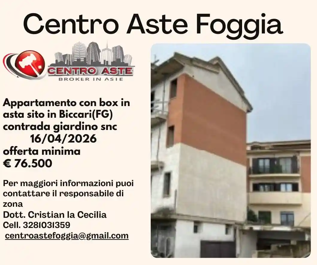 Appartamento in vendita a Biccari