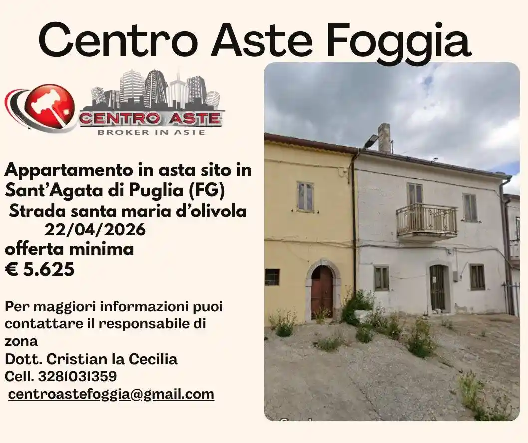 Appartamento in vendita a Sant'Agata di Puglia
