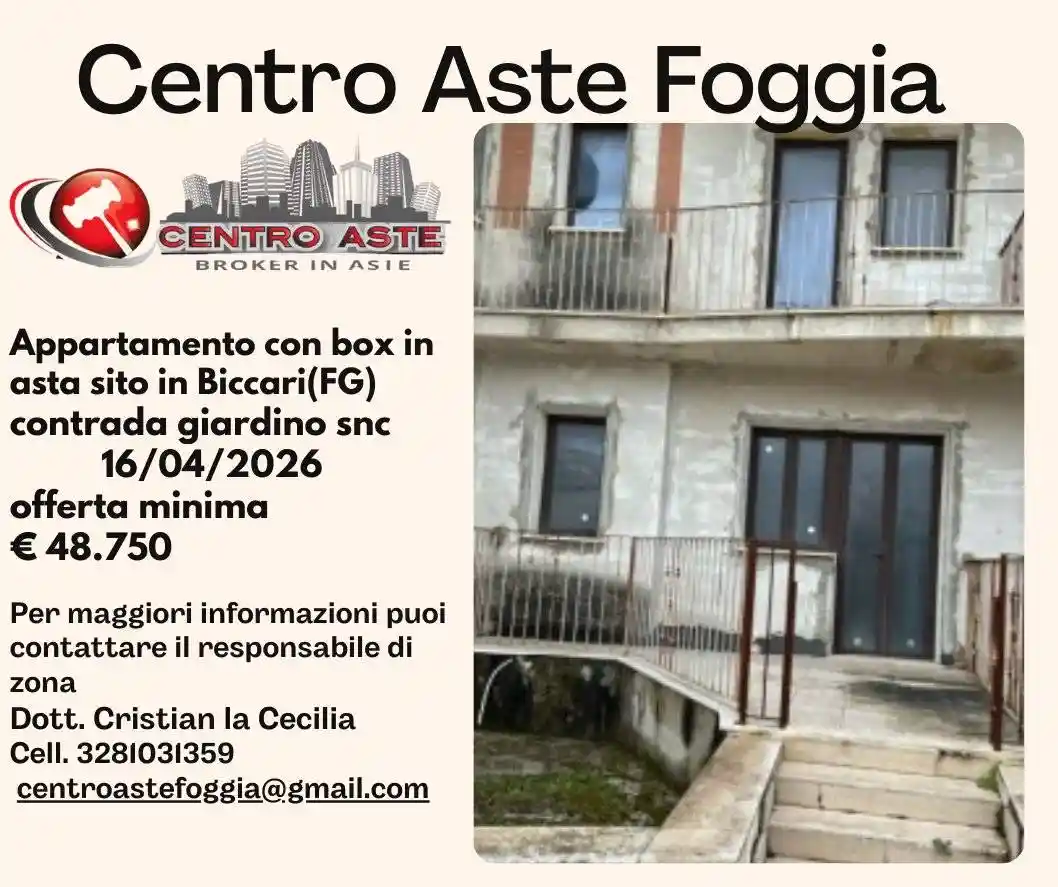 Appartamento in vendita a Biccari