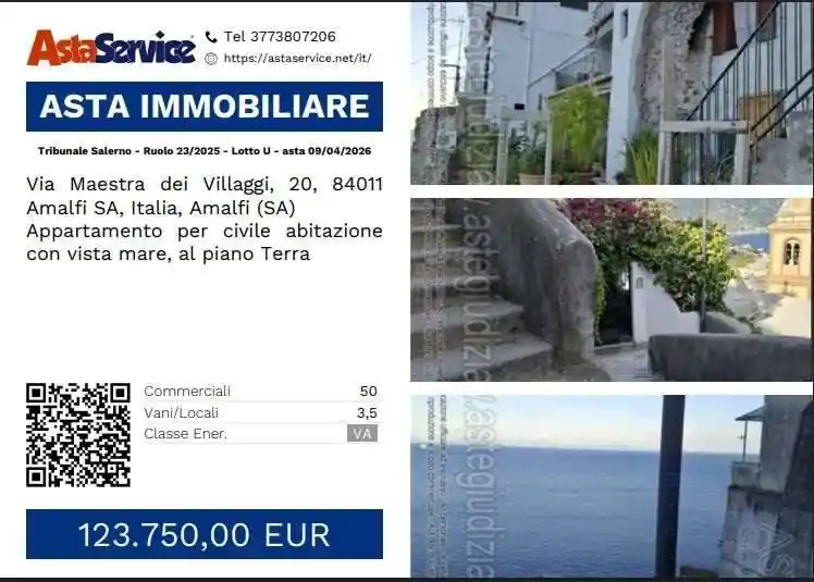 Appartamento in vendita a Amalfi