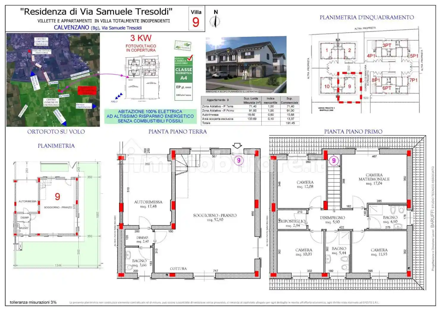 Villa in vendita a Calvenzano