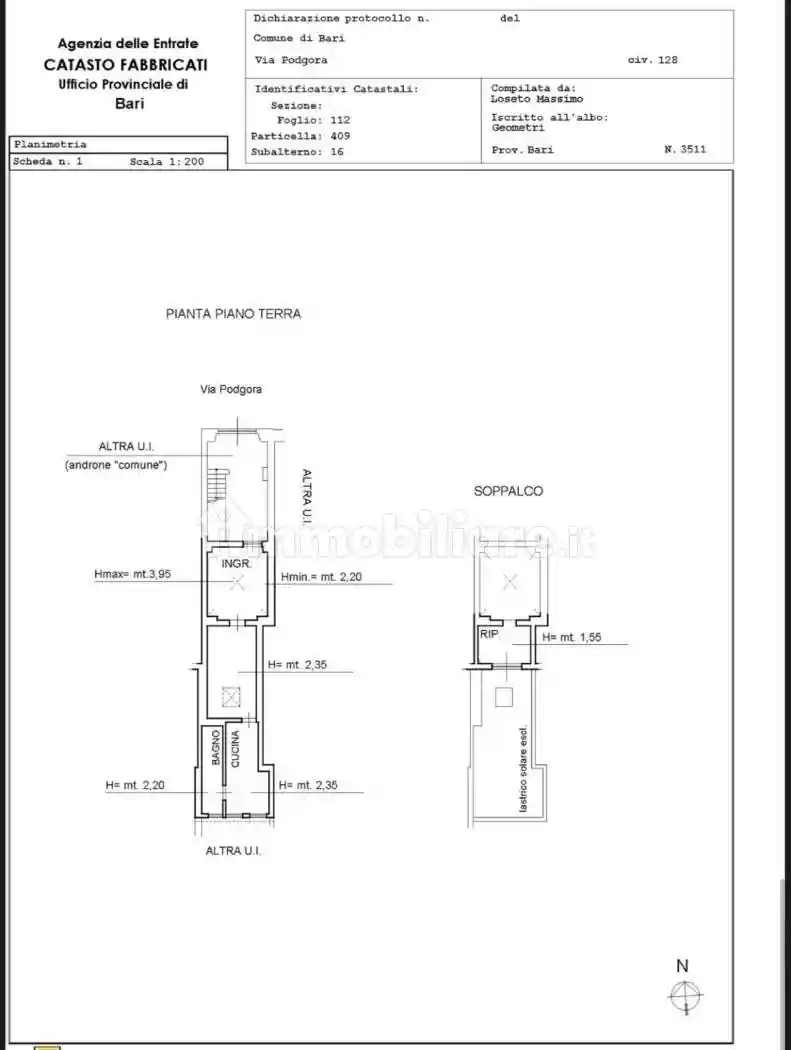 Appartamento in vendita a Bari