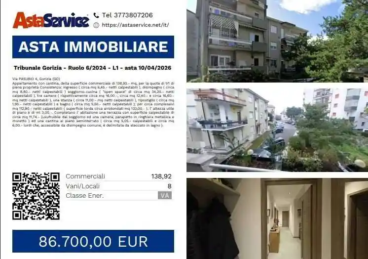 Appartamento in vendita a Gorizia