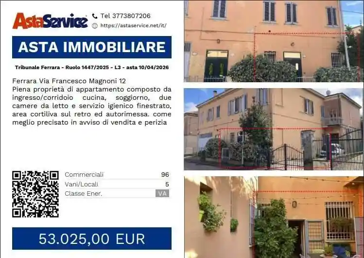 Appartamento in vendita a Ferrara