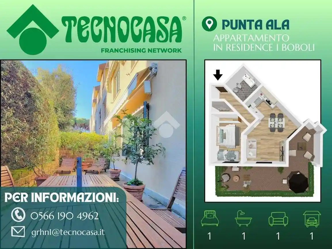 Appartamento in vendita a Castiglione della Pescaia