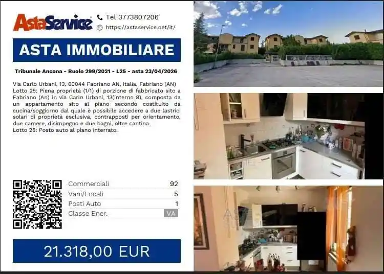 Appartamento in vendita a Fabriano