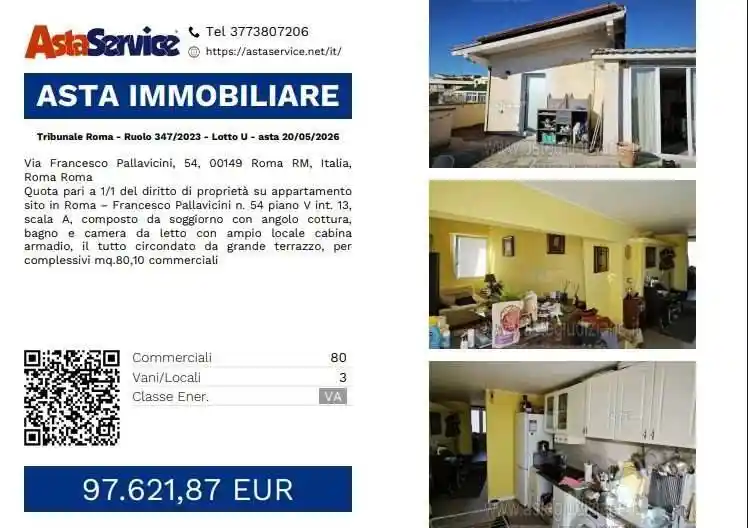 Appartamento in vendita a Roma