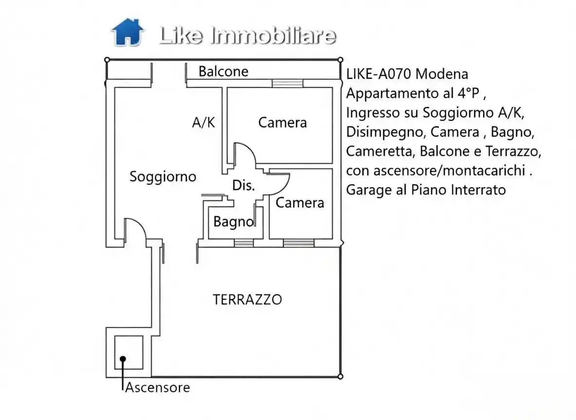 Attico - Mansarda in vendita a Modena