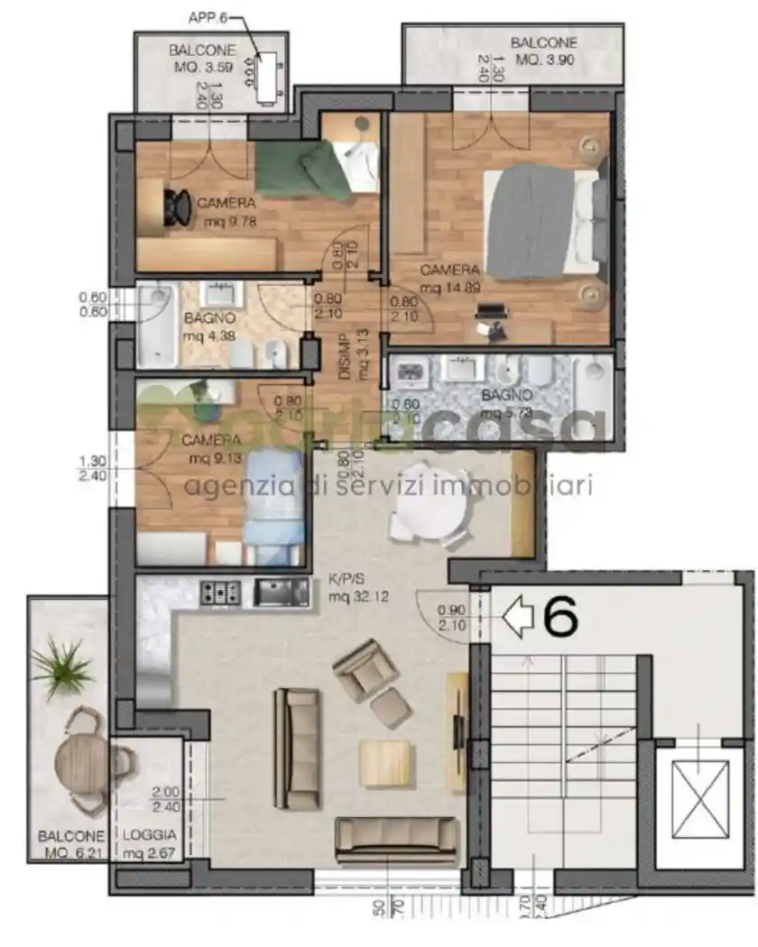 Appartamento in vendita a Riccione