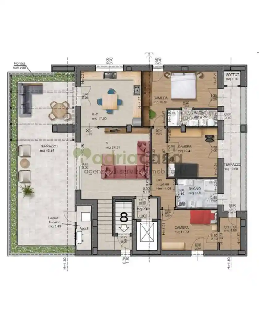 Attico - Mansarda in vendita a Riccione