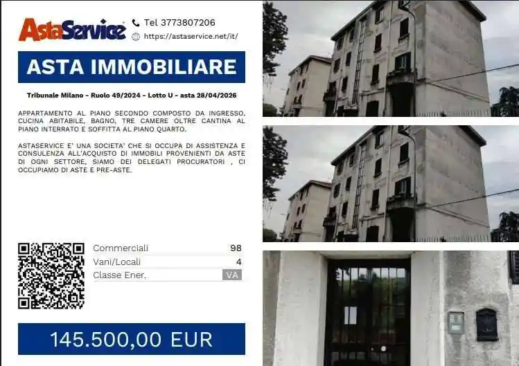 Appartamento in vendita a Milano