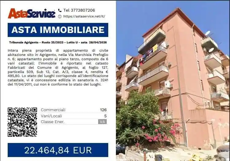 Appartamento in vendita a Agrigento