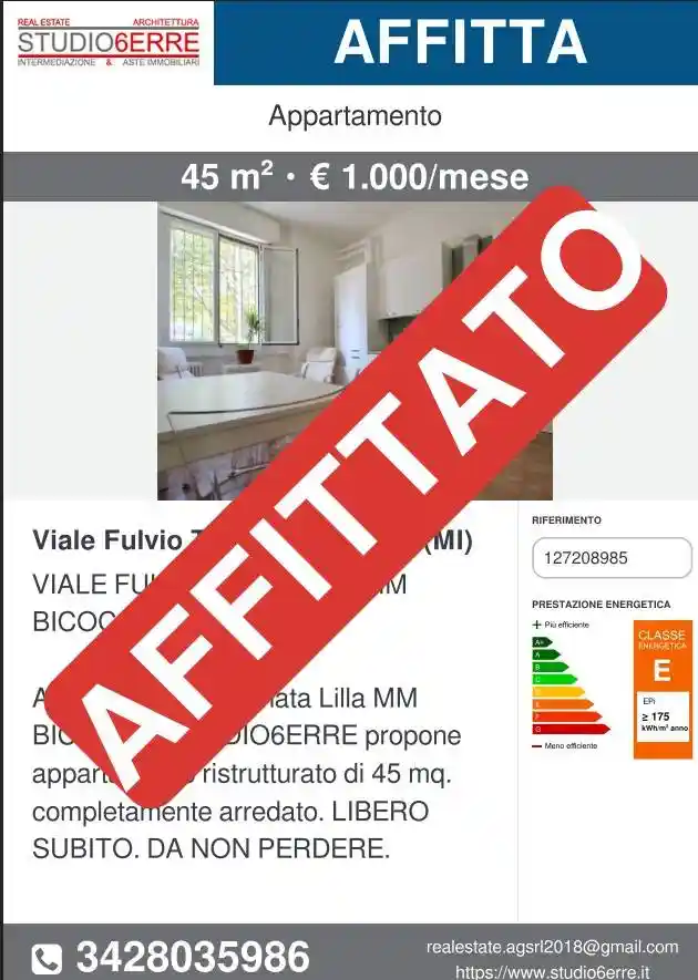 Appartamento in affitto a Milano