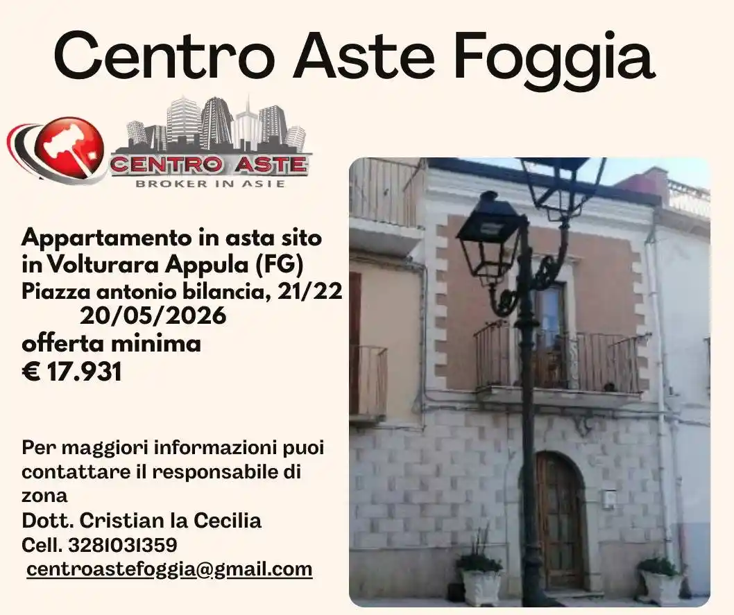 Appartamento in vendita a Volturara Appula