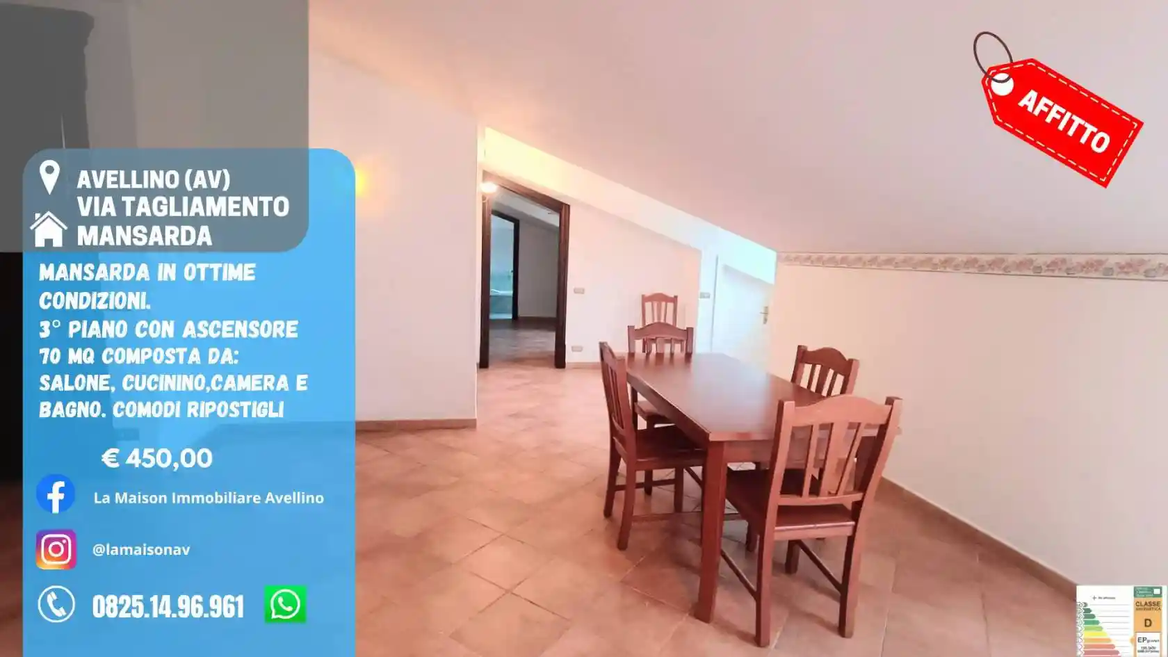 Attico - Mansarda in affitto a Avellino