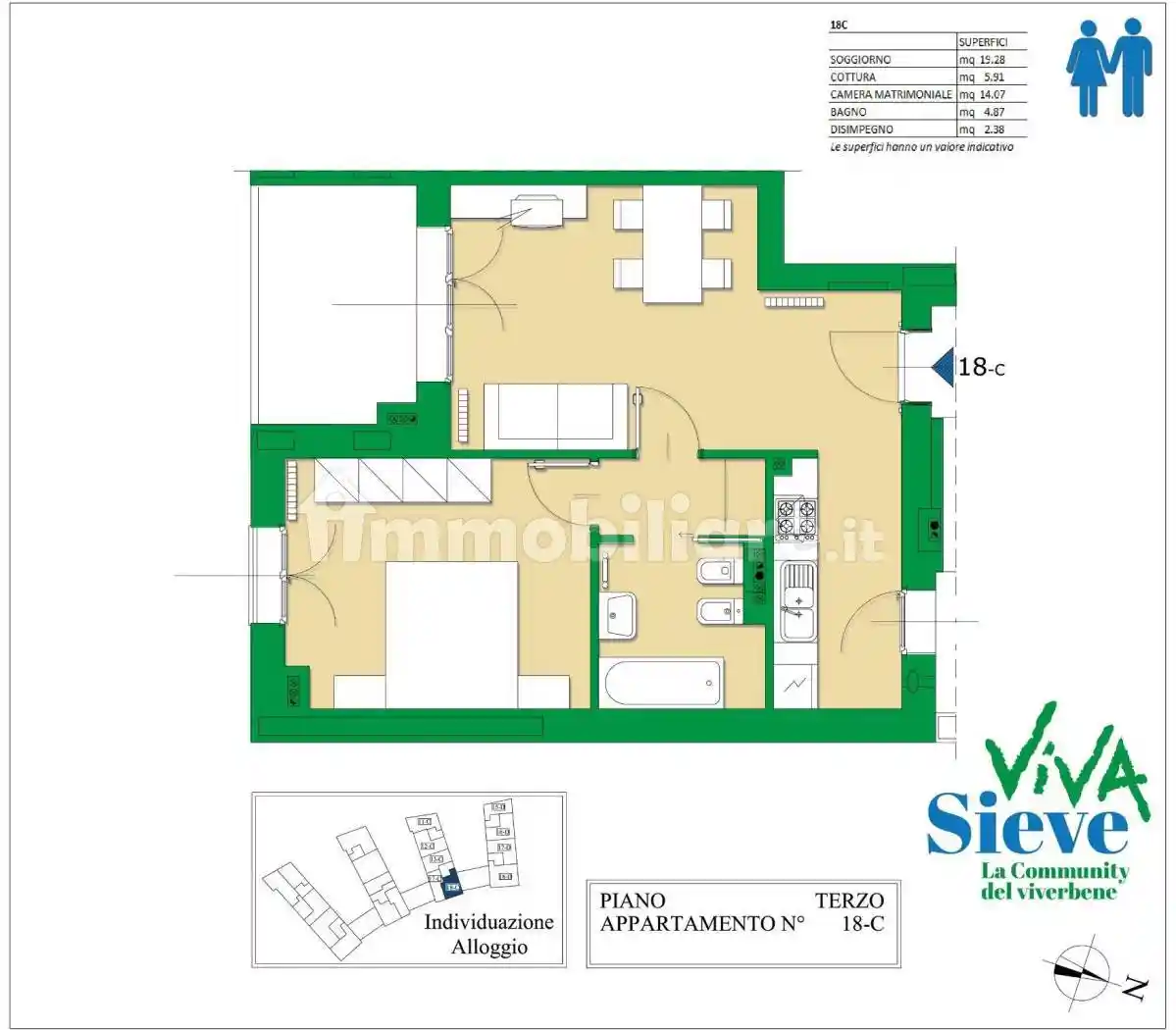 Appartamento in vendita a Pelago