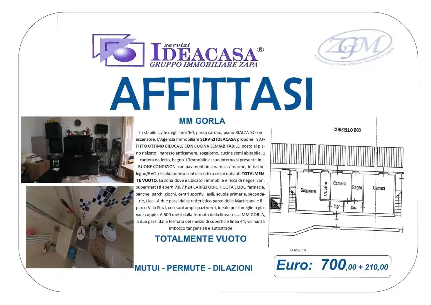 Appartamento in affitto a Milano