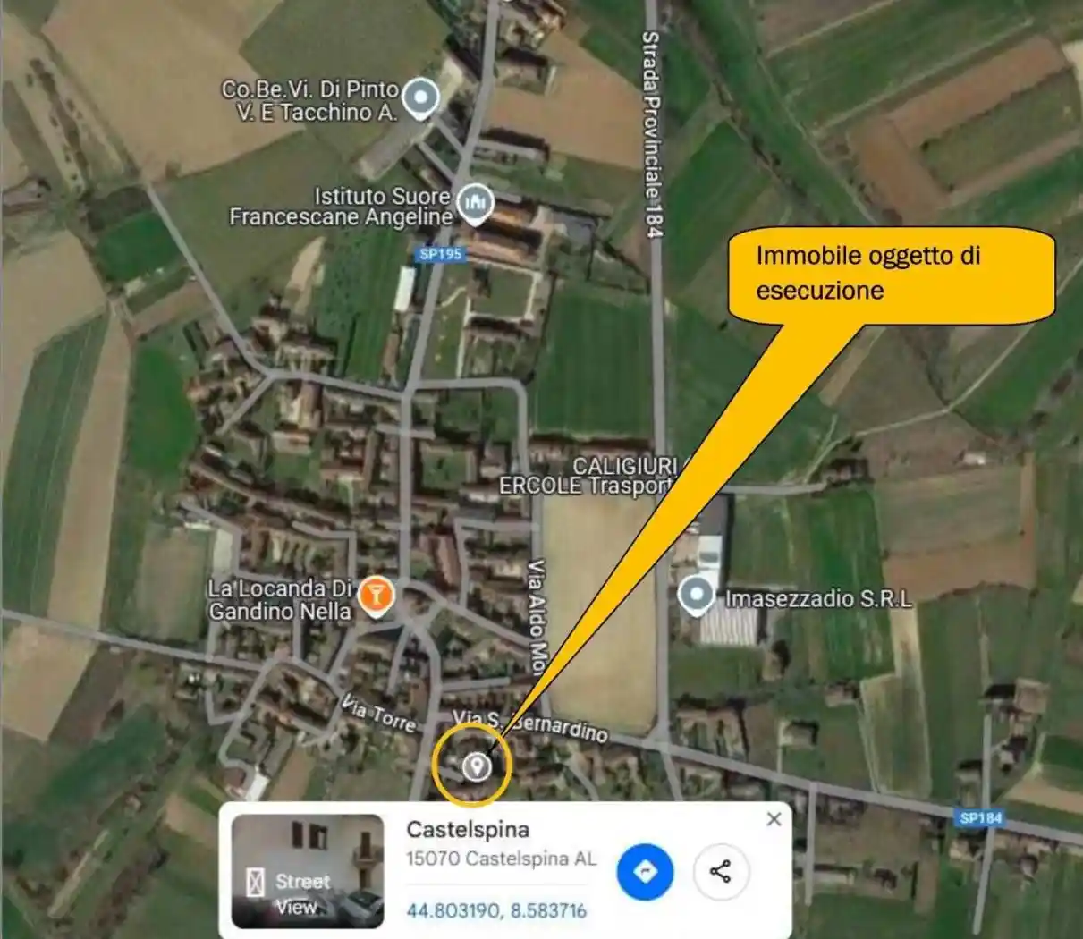 Appartamento in vendita a Castelspina