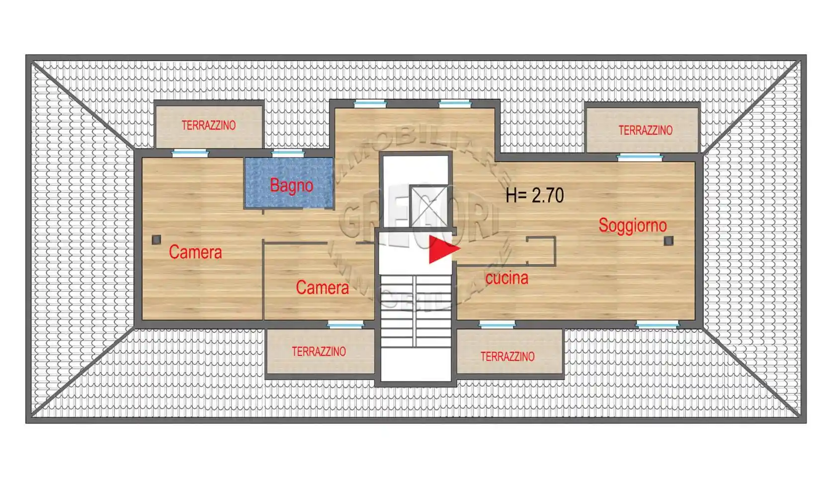 Attico - Mansarda in vendita a Porto San Giorgio