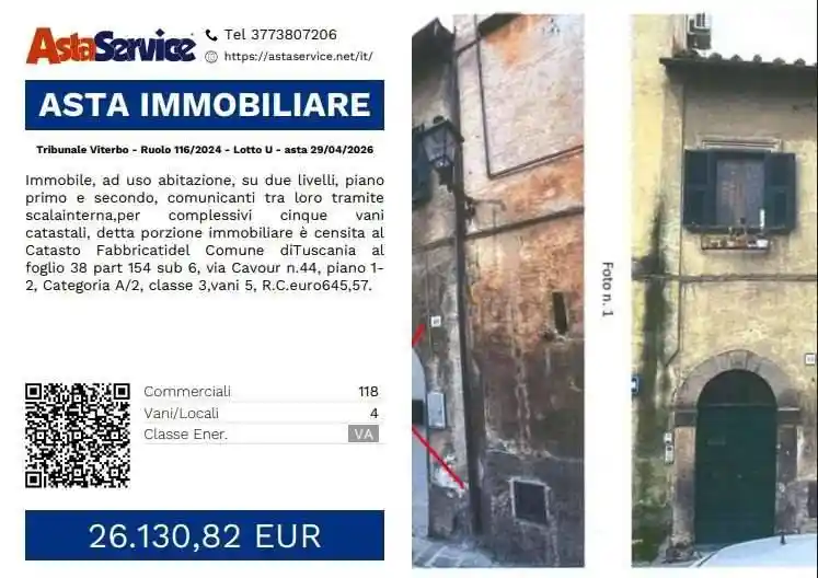 Appartamento in vendita a Tuscania