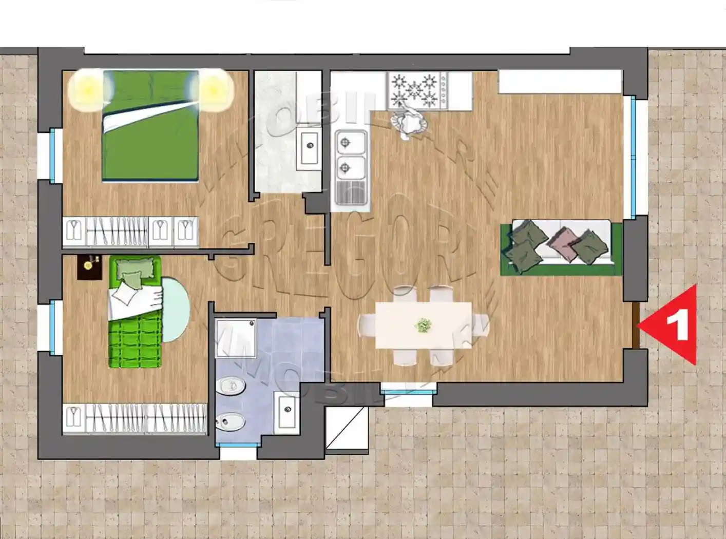 Appartamento in vendita a Altidona