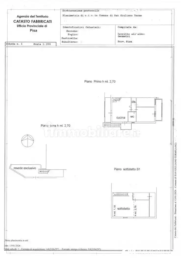 Appartamento in vendita a San Giuliano Terme