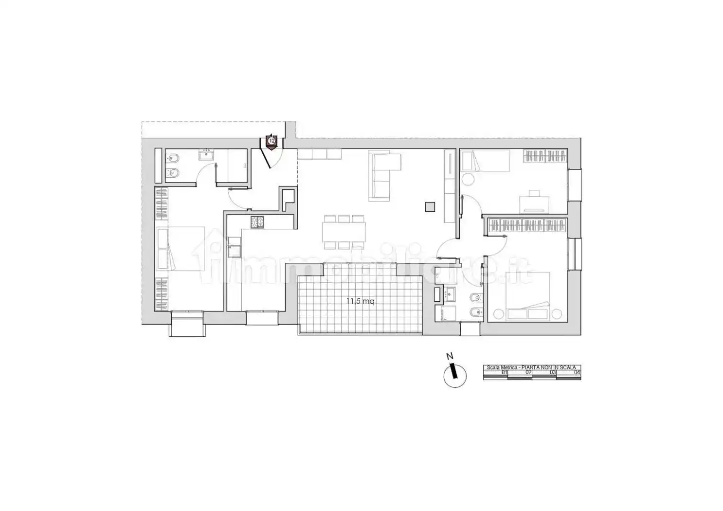 Appartamento in vendita a Casalecchio di Reno