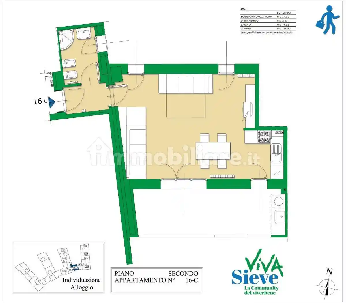 Appartamento in vendita a Pelago