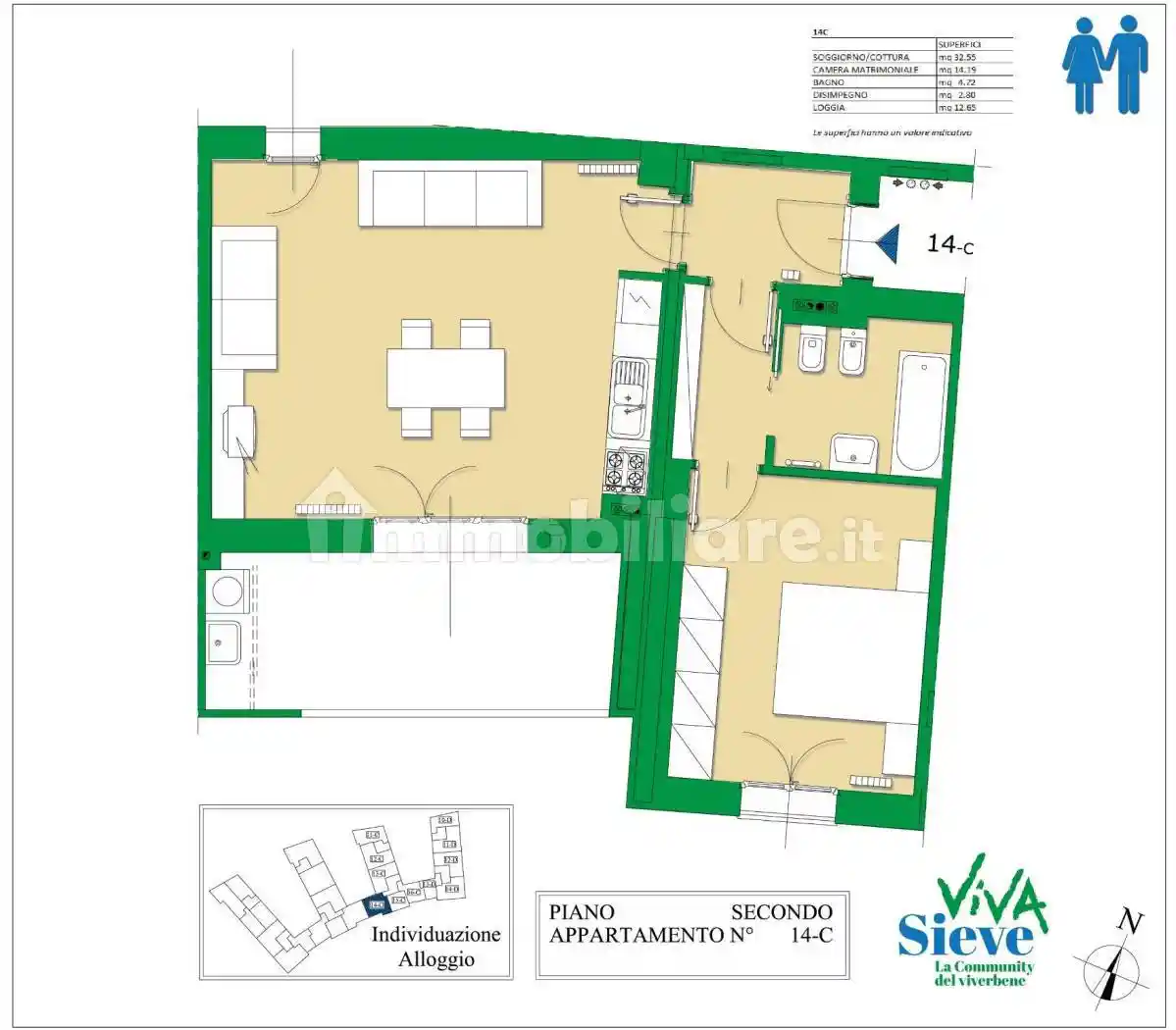 Appartamento in vendita a Pelago