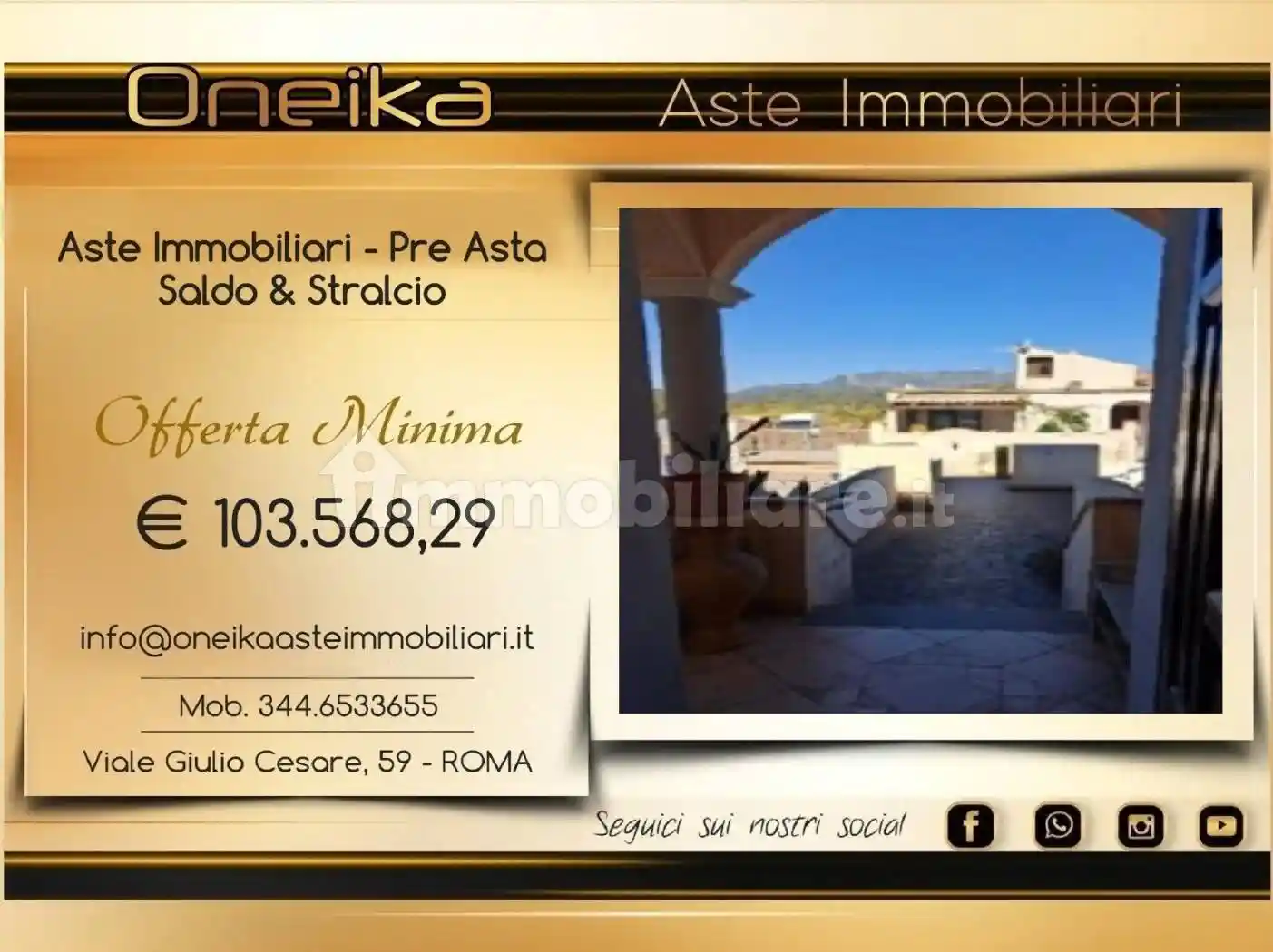 Villetta a schiera in vendita a Galtellì