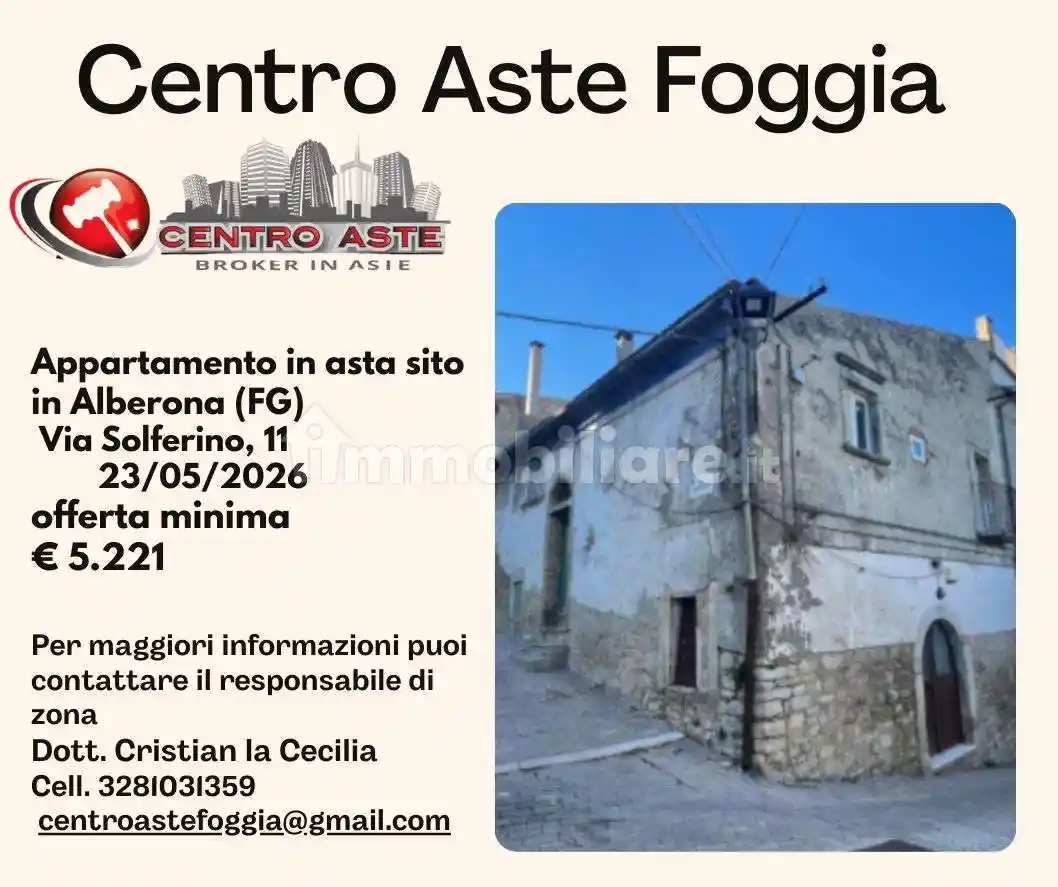 Appartamento in vendita a Alberona