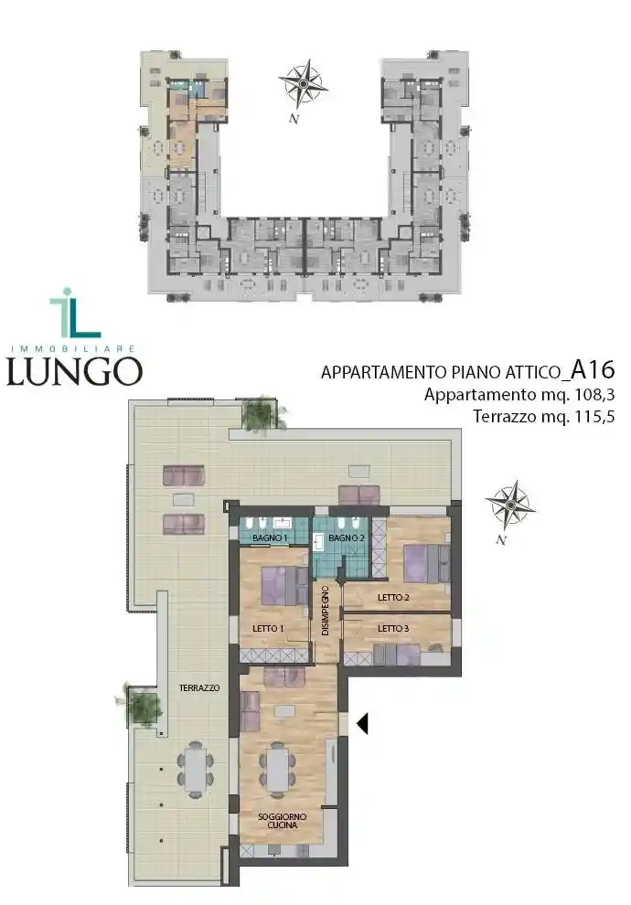 Attico - Mansarda in vendita a Latina
