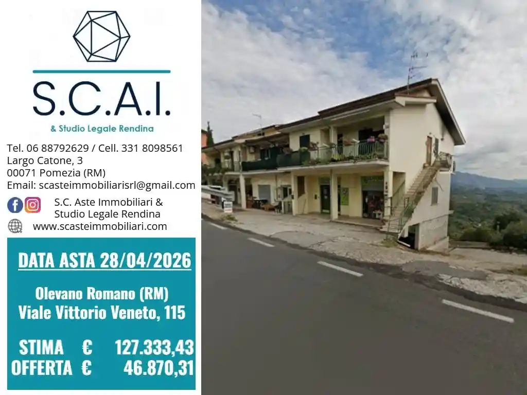 Appartamento in vendita a Olevano Romano