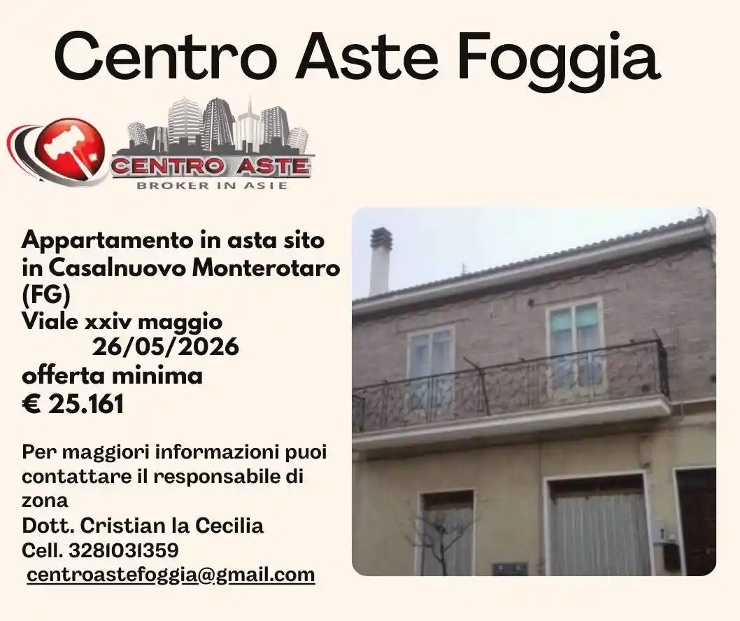 Appartamento in vendita a Casalnuovo Monterotaro