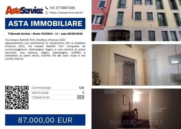 Appartamento in vendita a Gradisca d'Isonzo