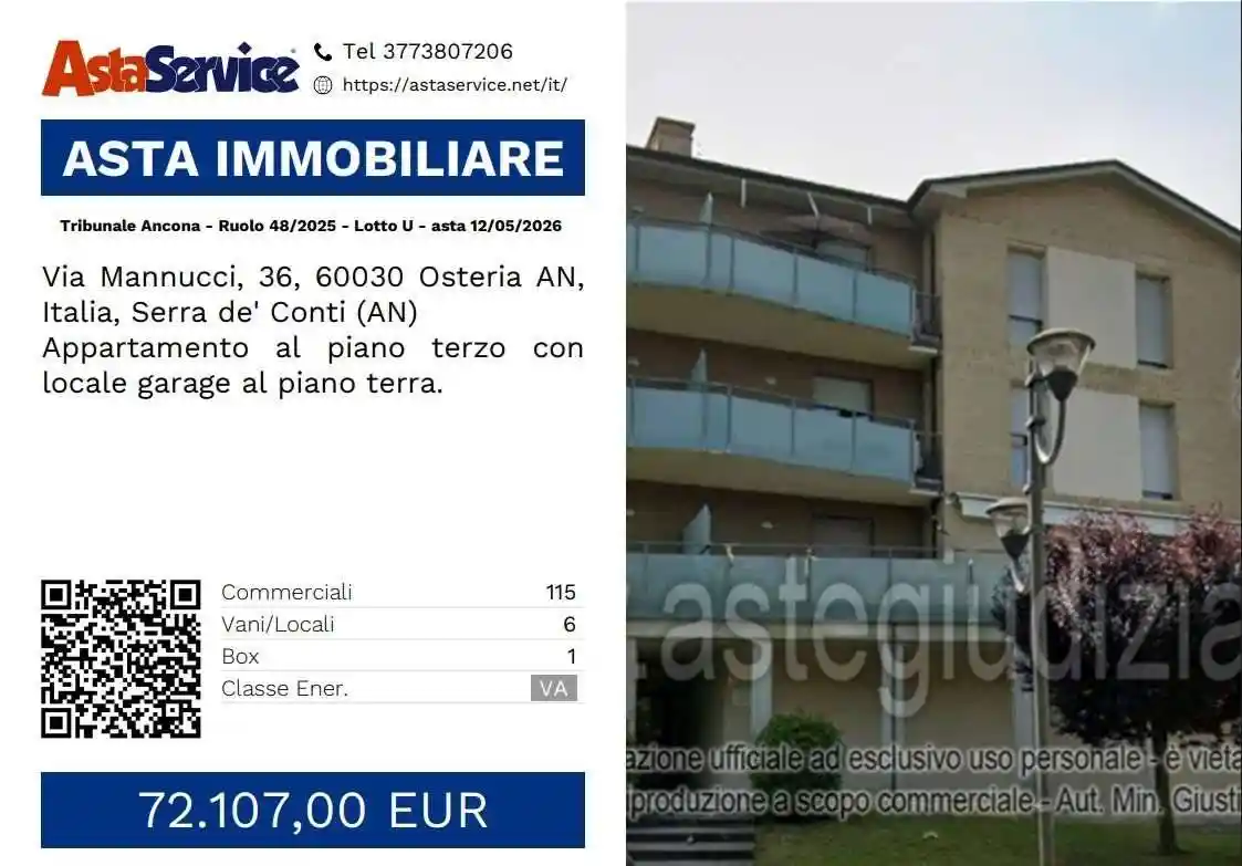 Appartamento in vendita a Serra de' Conti