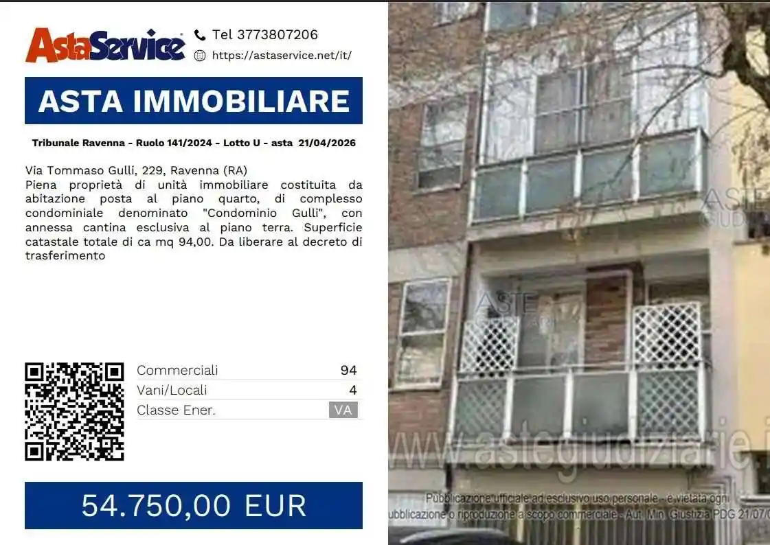 Appartamento in vendita a Ravenna